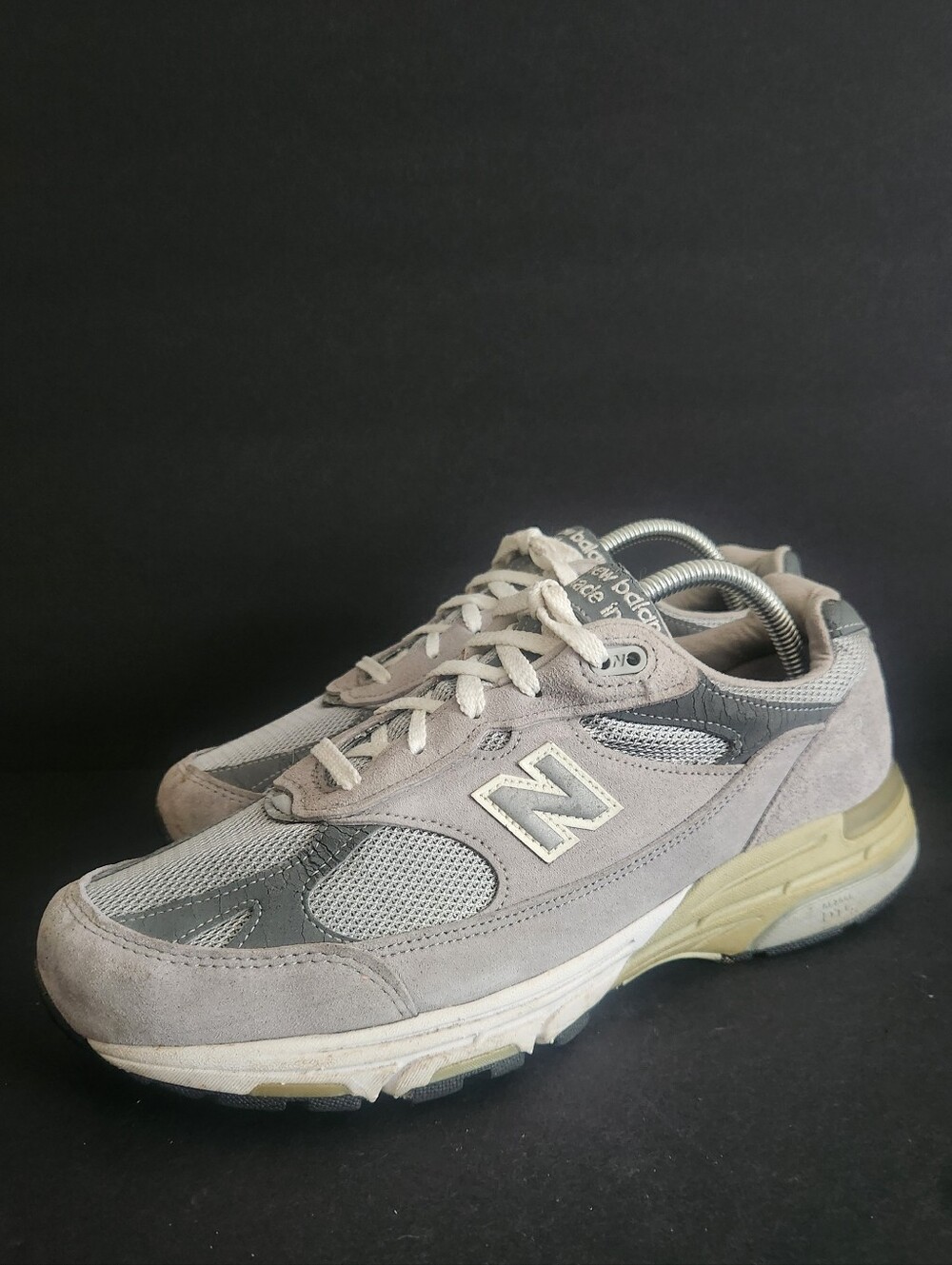 New Balance 993 Made USA WR993GL Gray Suede Running Shoes Womens 9.5EE